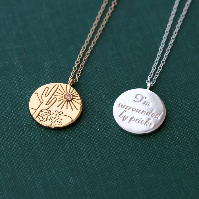 Surrounded by Pricks Charm Necklace Kris Nations Necklaces