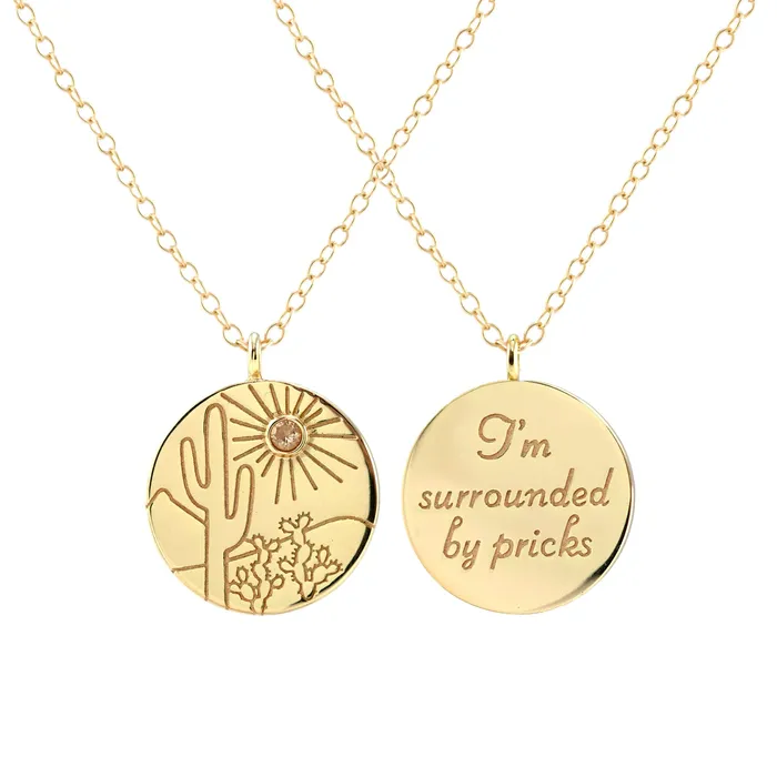 Surrounded by Pricks Charm Necklace Kris Nations Necklaces