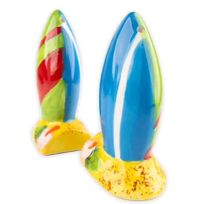 THEBEACHCOMBER Earrings Beachcombers Surf Boards Salt Pepper Set