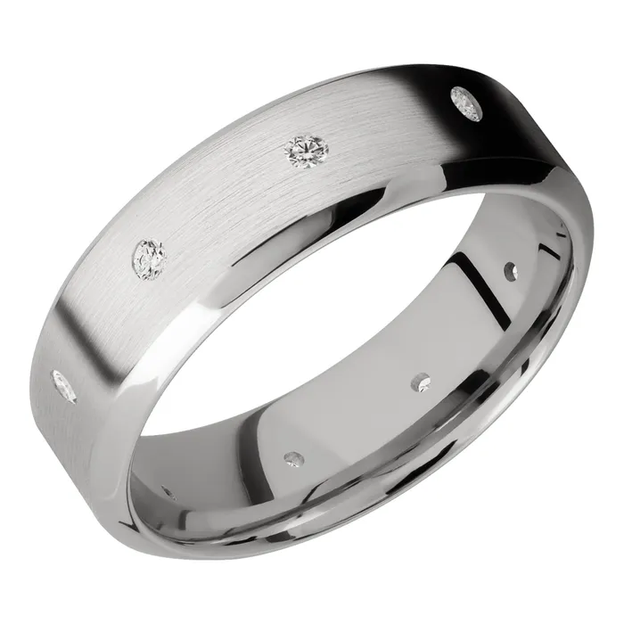 14K White Gold Diamond Band Lashbrook Rings