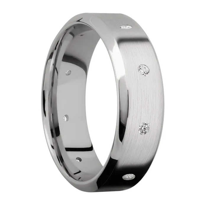 14K White Gold Diamond Band Lashbrook Rings