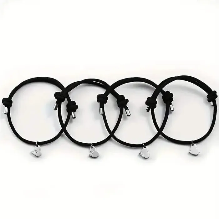 4piece Magnetic Bracelet for Friends And Family worldnetgifts Bracelets