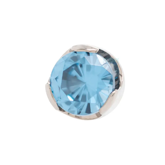 8mm ProngSet Brilliant Cut Threaded End Anatometal Rings
