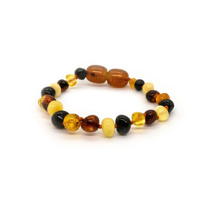 AEMB Bracelets 55 Coordinating Baby Amber Teething Bracelet Screw Clasp