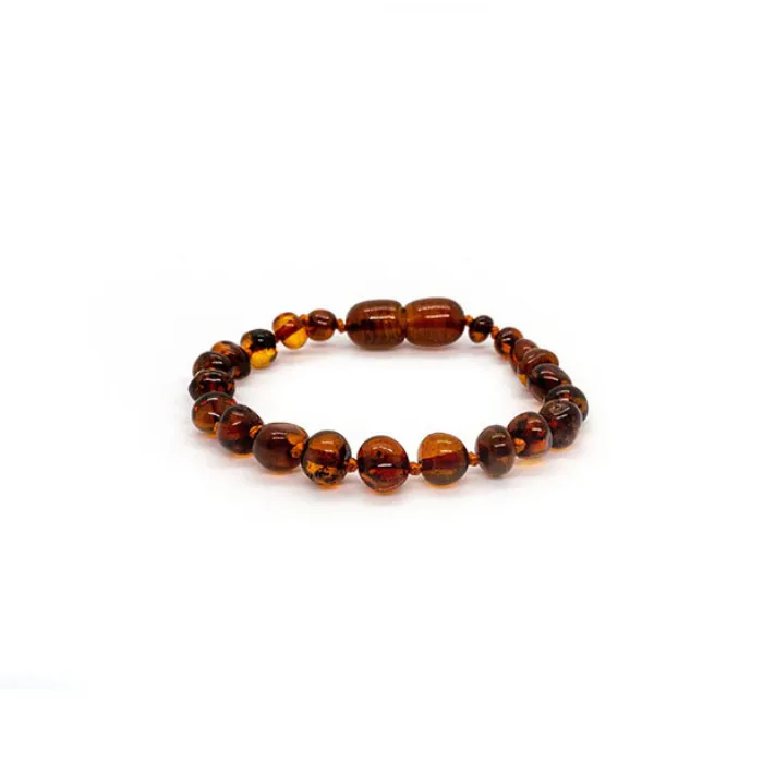 AEMB Bracelets 55 Coordinating Baby Amber Teething Bracelet Screw Clasp