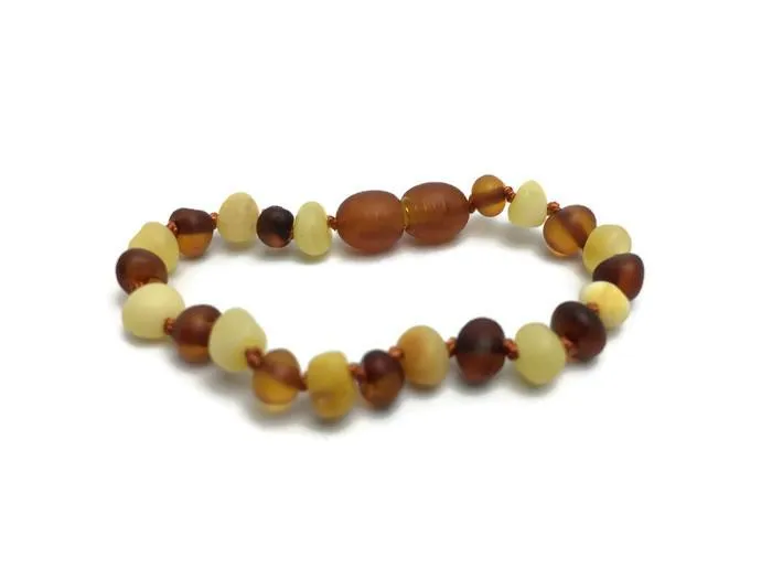 AEMB Bracelets 55 Coordinating Baby Amber Teething Bracelet Screw Clasp