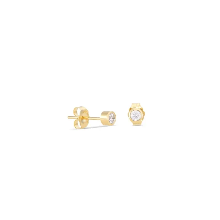 Alexis Jae Bezel Setting Diamond Earrings Earrings