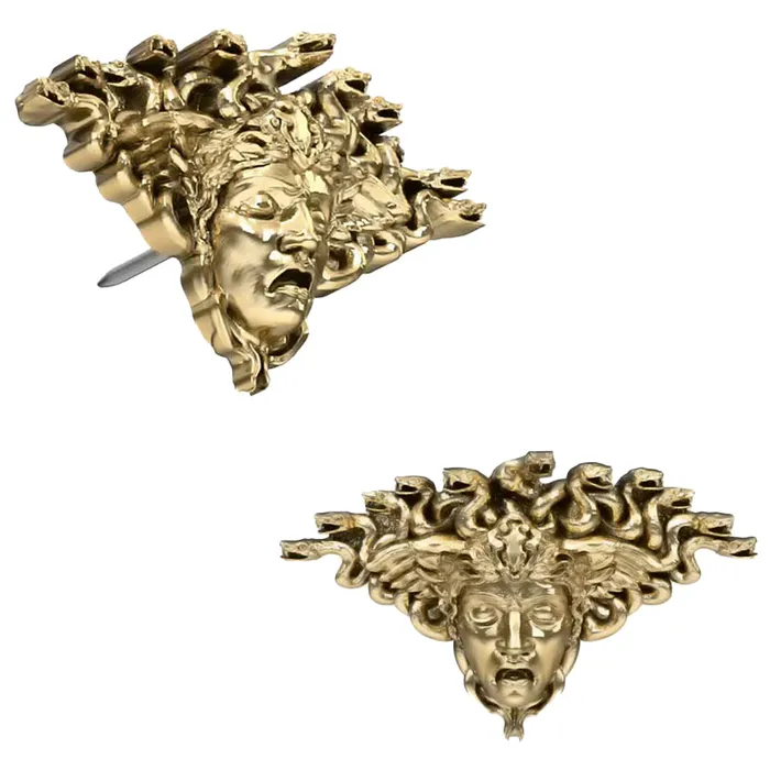 Anatometal Earrings threadless Medusa Dead End in Gold