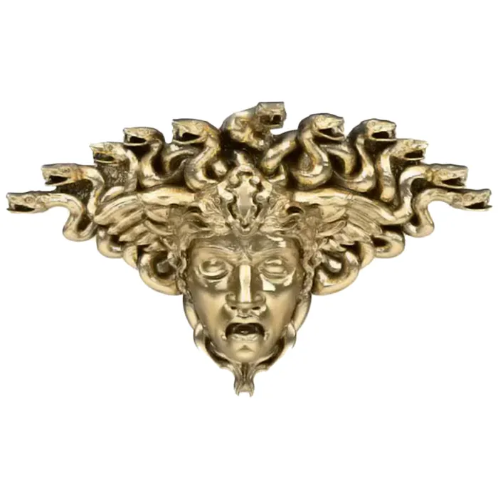 Anatometal Earrings threadless Medusa Dead End in Gold