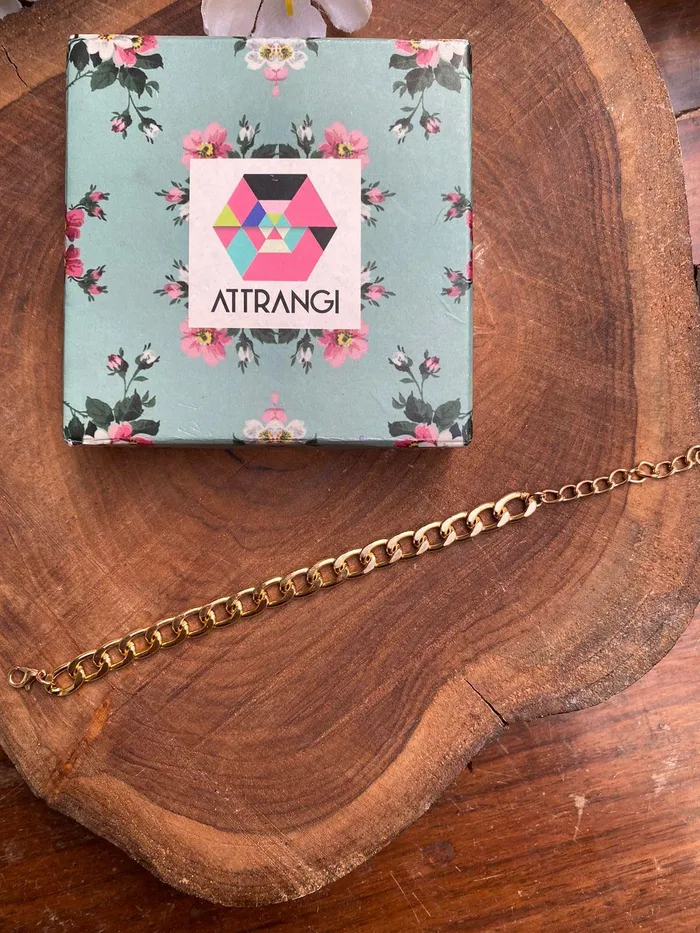 Attrangi Bracelets Julien Cuban Gold Bracelet