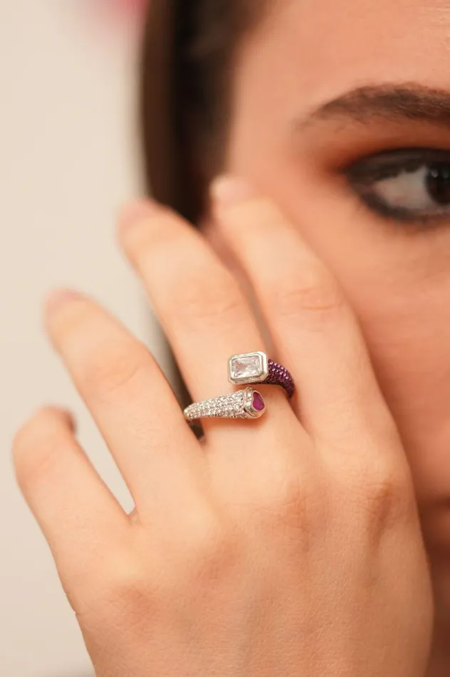 Attrangi Rings Nancy Adjustable Diamond Ring