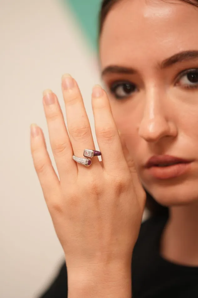 Attrangi Rings Nancy Adjustable Diamond Ring