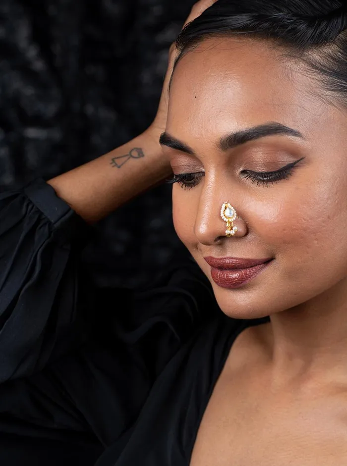 Attrangi Rings Tara Basic Polki Nose Ring Attrangi Rings Tara Basic Polki Nose Ring