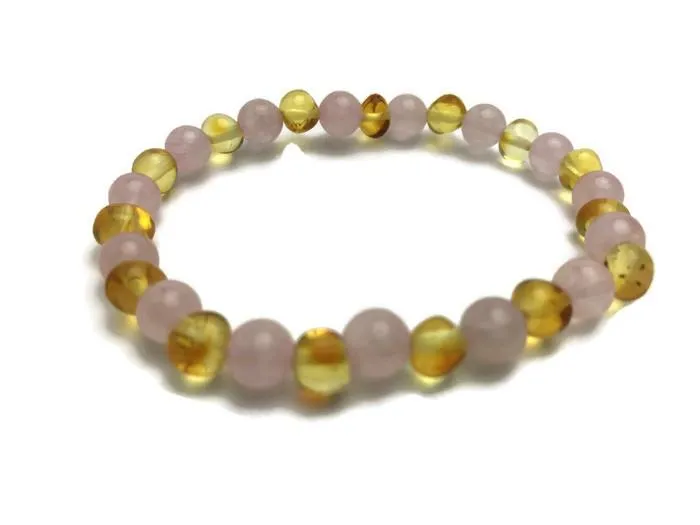 Bracelets Baltic Essentials Baltic Amber Teen Adult 75 inch Bracelet Honey Amber Pink Sadness Bracelets Baltic Essentials Baltic Amber Teen Adult 75 inch Bracelet Honey Amber Pink Sadness