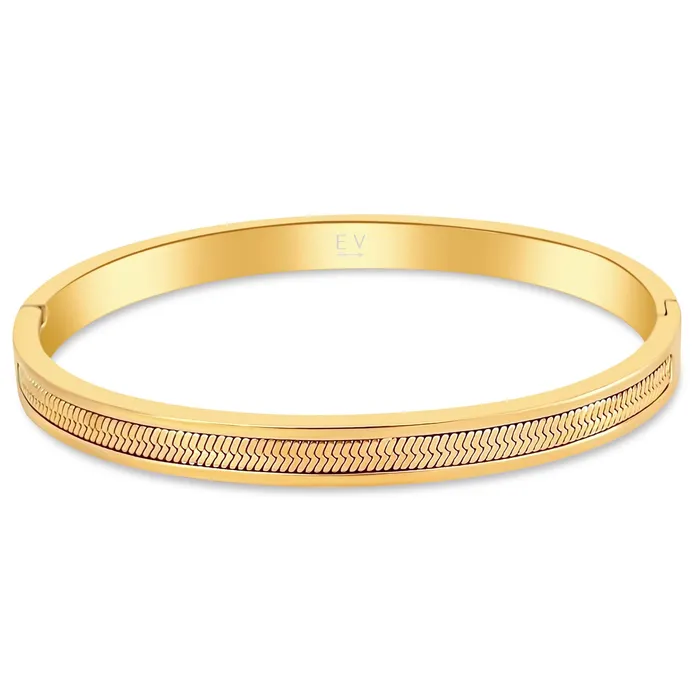 Bracelets Ellie Vail Nic Herringbone Bangle Bracelet