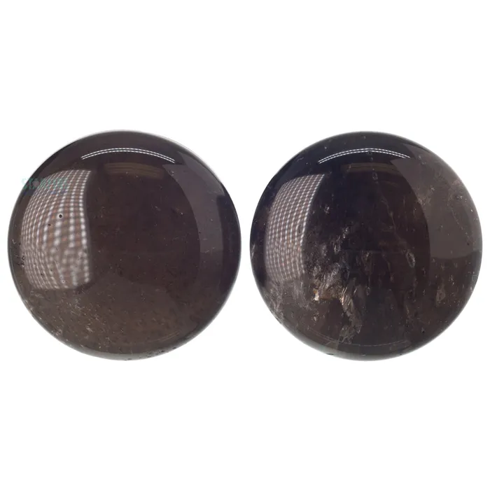 Diablo Organics Earrings Stone Plugs Smoky Quartz