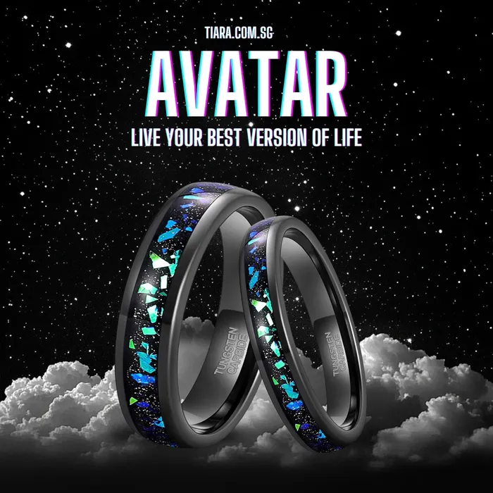 Earrings Avatar Tungsten Couple Rings