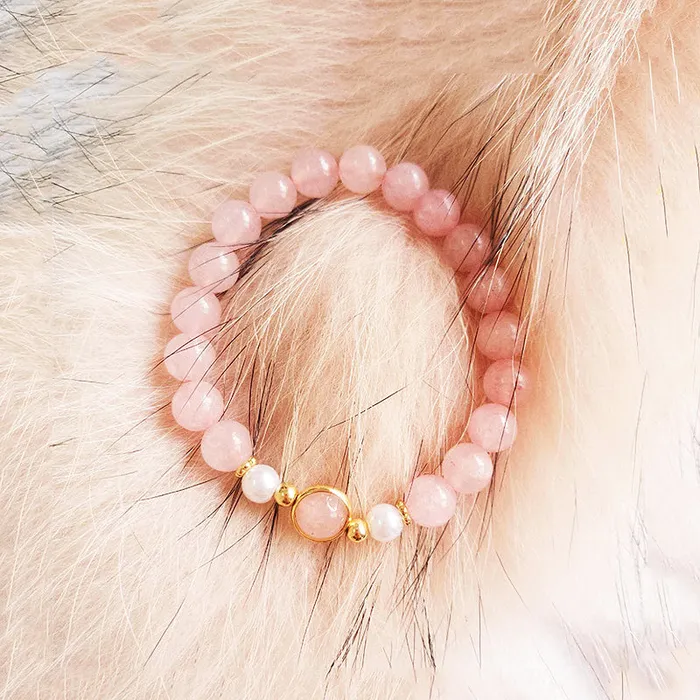 Earrings Luxe Collection C117 Natural Pink Crystal Pearl