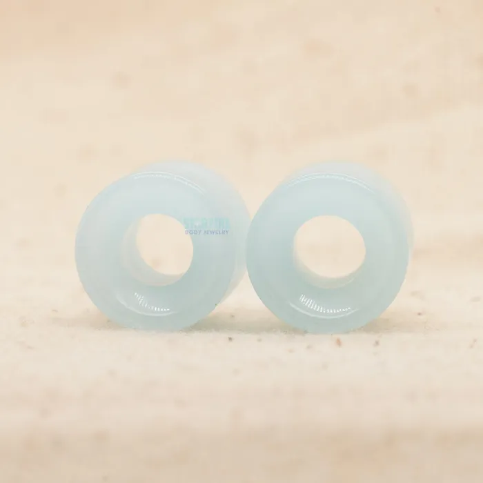 Earrings Misc DoubleFlared Eyelets Blue Glow in the Dark 12