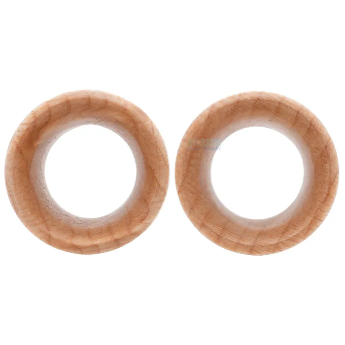Earrings Omerica Organic Wood Tunnels Curly Maple