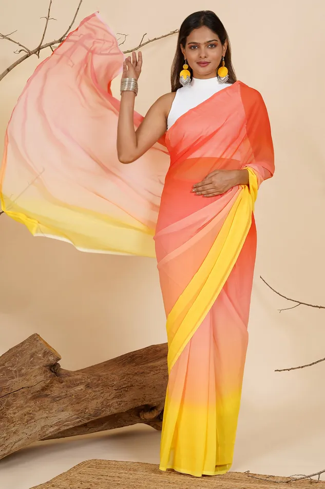 Earrings Teejh Teejh Sunset Cascade PreDraped Saree
