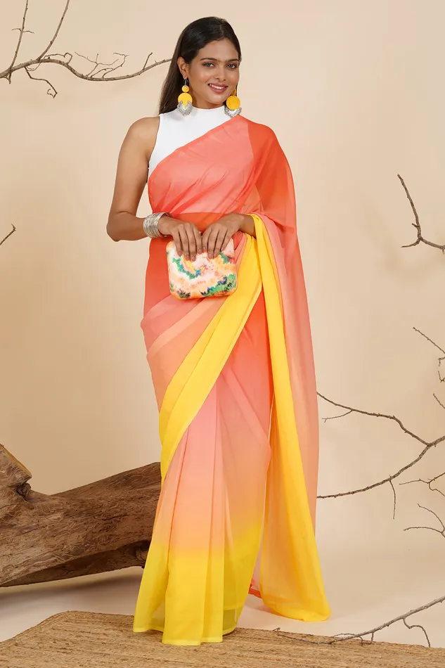 Earrings Teejh Teejh Sunset Cascade PreDraped Saree