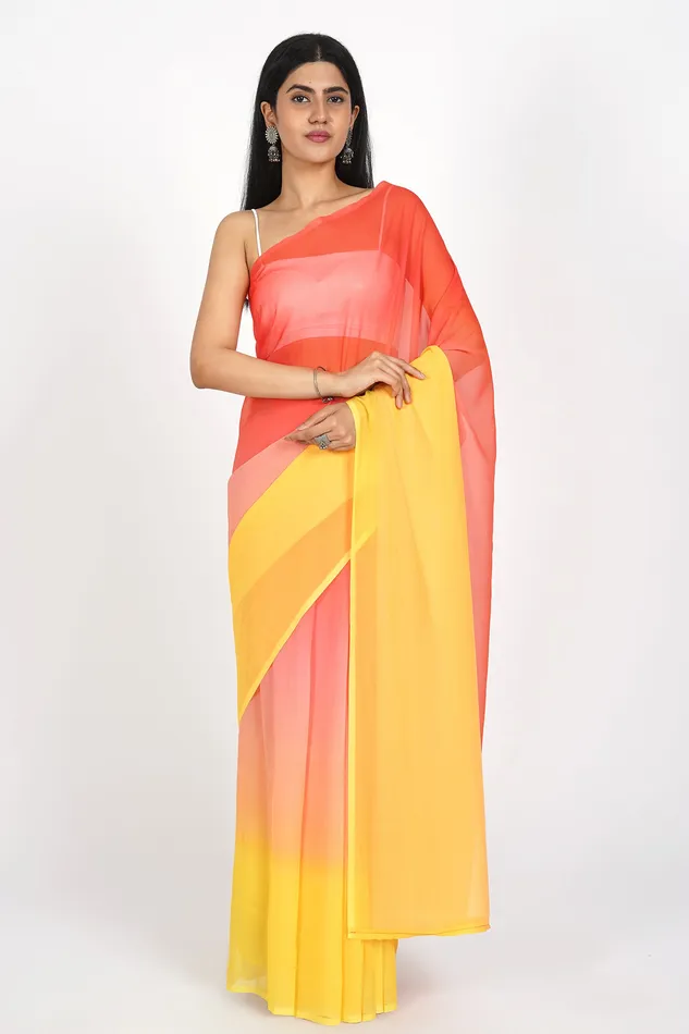 Earrings Teejh Teejh Sunset Cascade PreDraped Saree