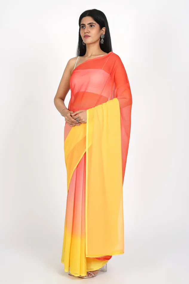 Earrings Teejh Teejh Sunset Cascade PreDraped Saree