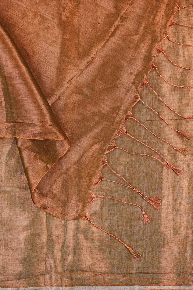 Earrings Teejh Trishika Rust Green Tissue Saree Teejh