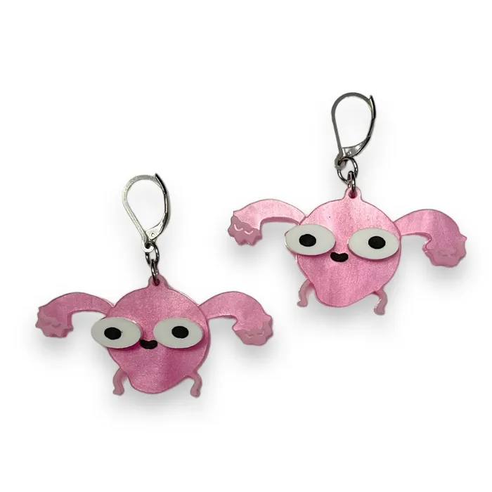 Earrings VincaUSA Sarahs Scribbles Uterus Earrings