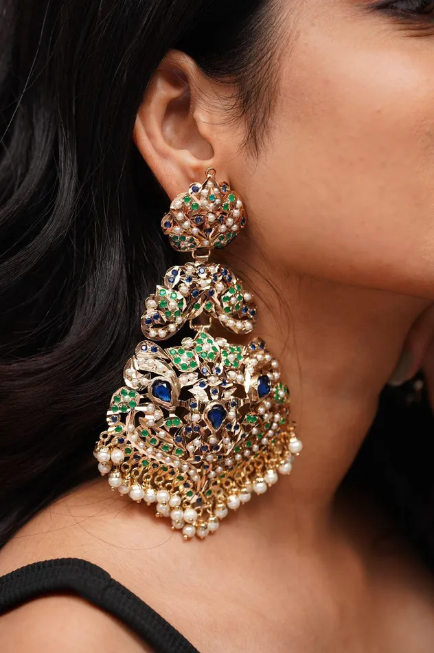 Earrings Zeba Oversized Earrings Attrangi