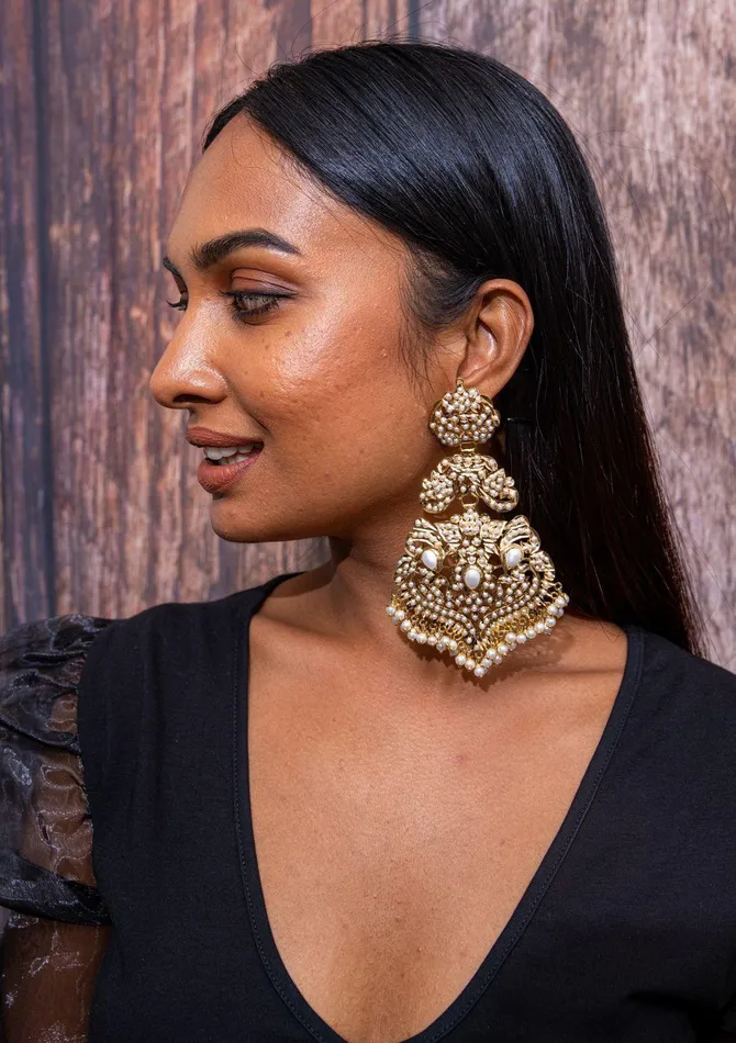 Earrings Zeba Oversized Earrings Attrangi