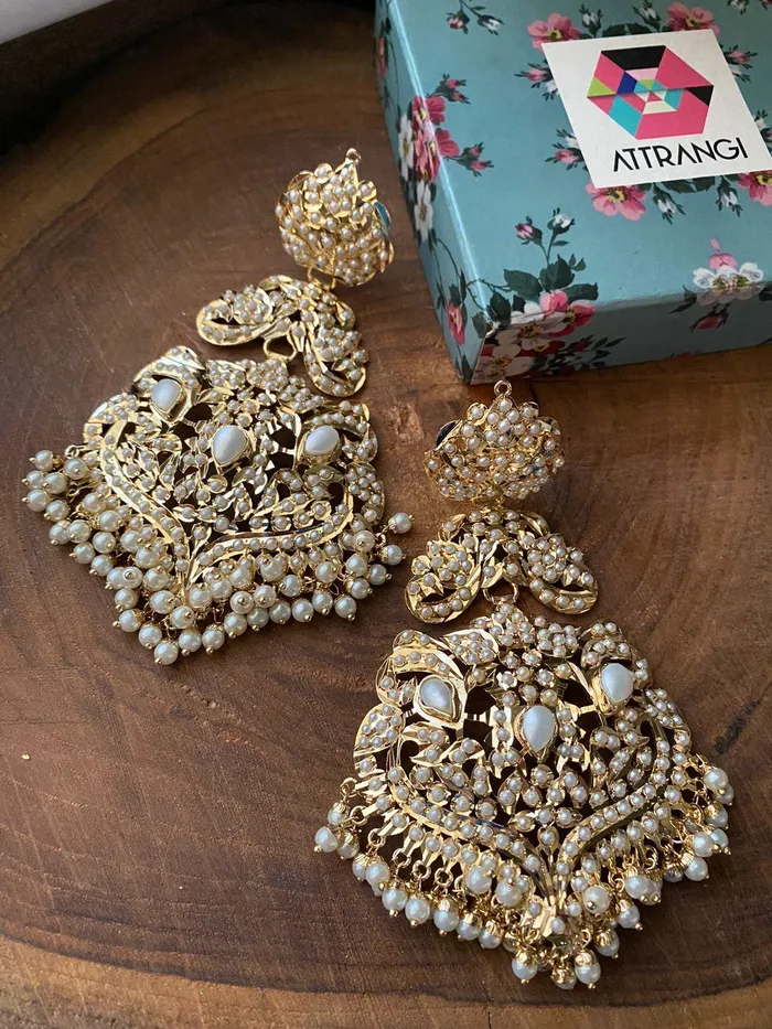 Earrings Zeba Oversized Earrings Attrangi