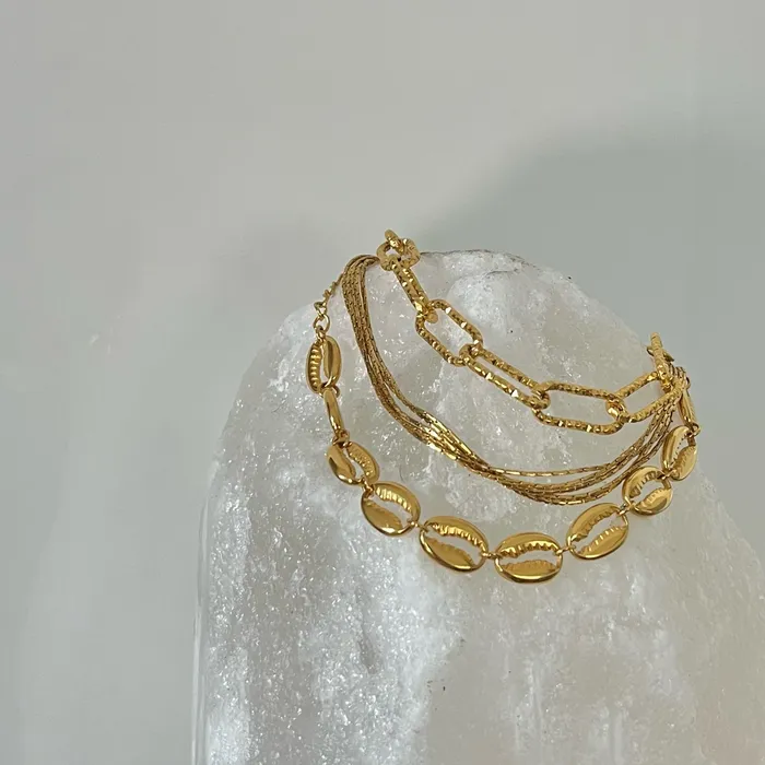 Ellie Vail Mindy Multi Strand Chain Bracelet Bracelets
