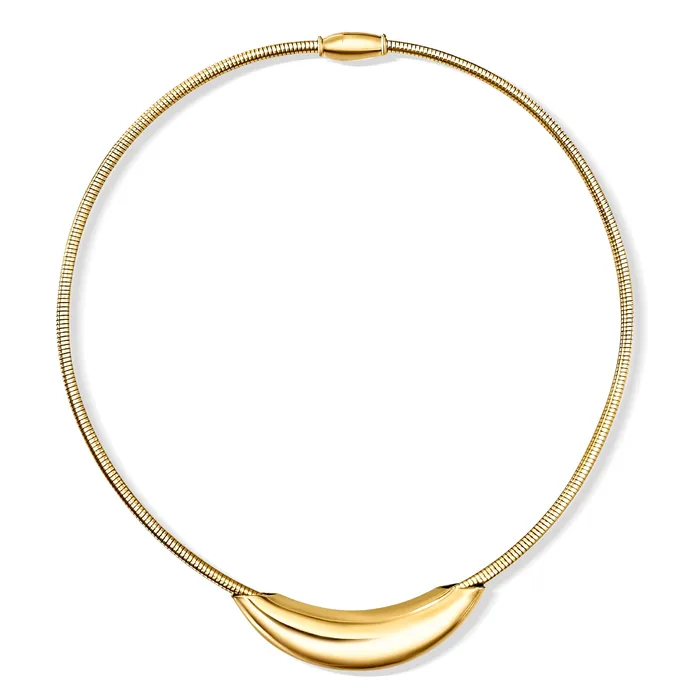 Ellie Vail Necklaces Winslet Curved Pendant Necklace