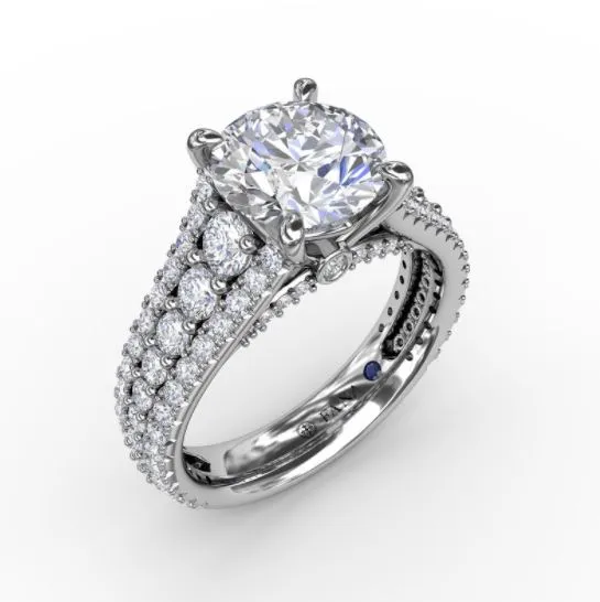 Fana Necklaces 14K White Gold Diamond SemiMounting