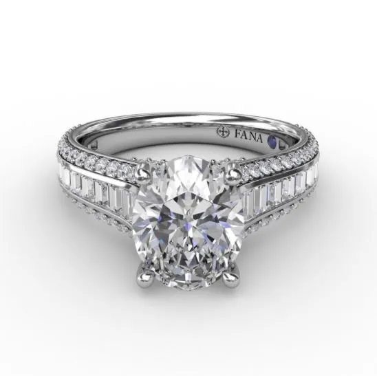 Fana Necklaces 14K White Gold Diamond SemiMounting Fana Necklaces 14K White Gold Diamond SemiMounting