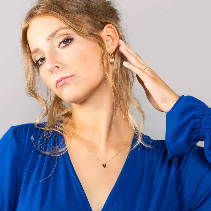 fejn jewelry Earrings shiny disc set