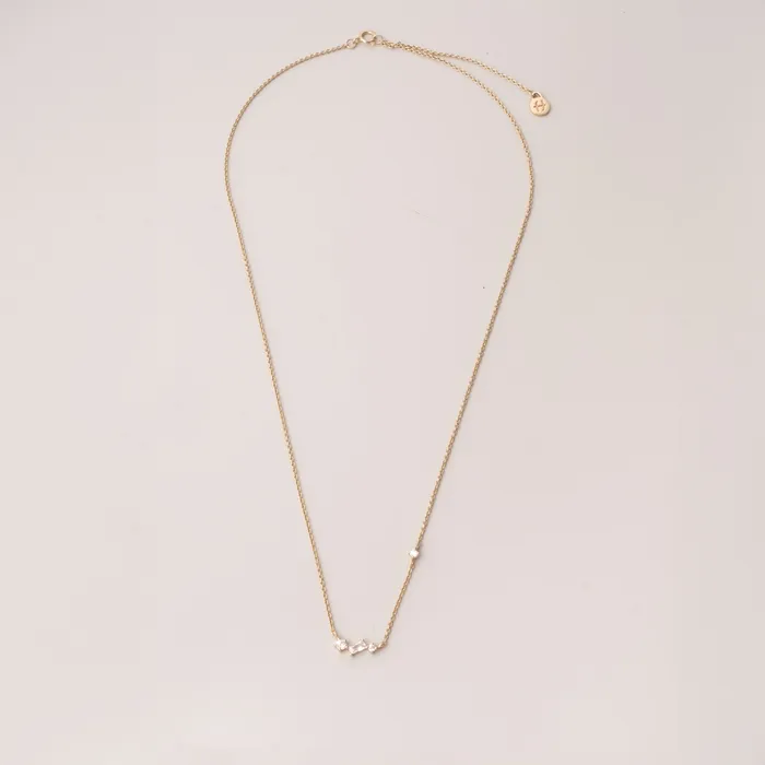 fejn ML Necklaces sparkle baguette necklace
