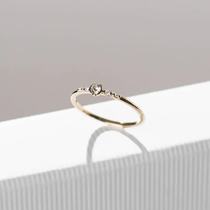 fejn PWD the modern engagement ring solid gold Rings