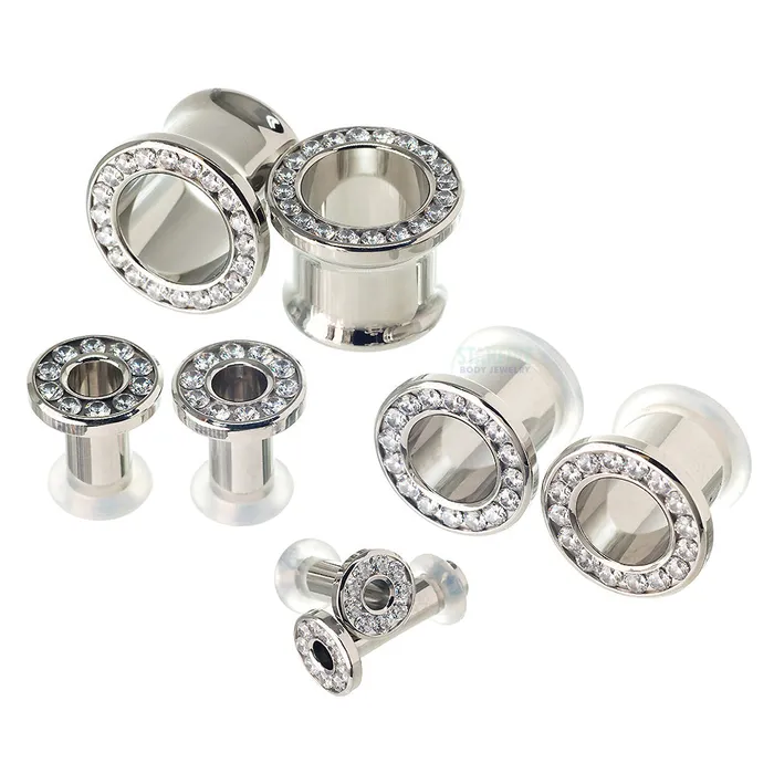Gemmed Eyelets with BrilliantCut Gems Citrine Anatometal Necklaces