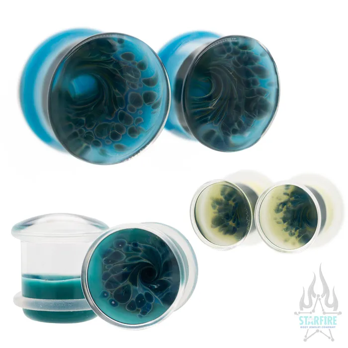 Gorilla Glass Atlantis Collection 2020 Zoa Glass Plugs Earrings