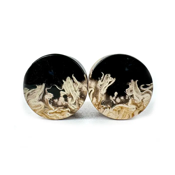 Grit Lapidary Rings Stone Plugs Petrified Palm Wood