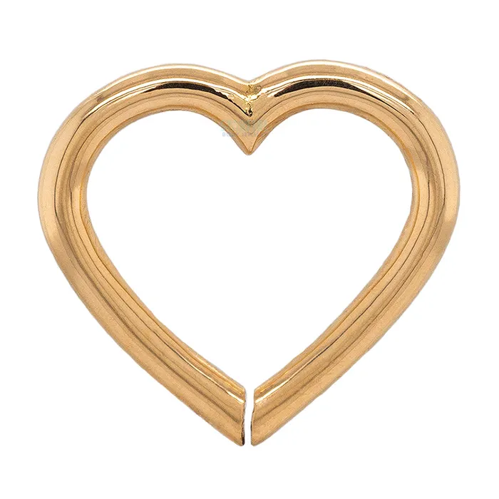 Heart Seam Ring in Gold Anatometal Rings