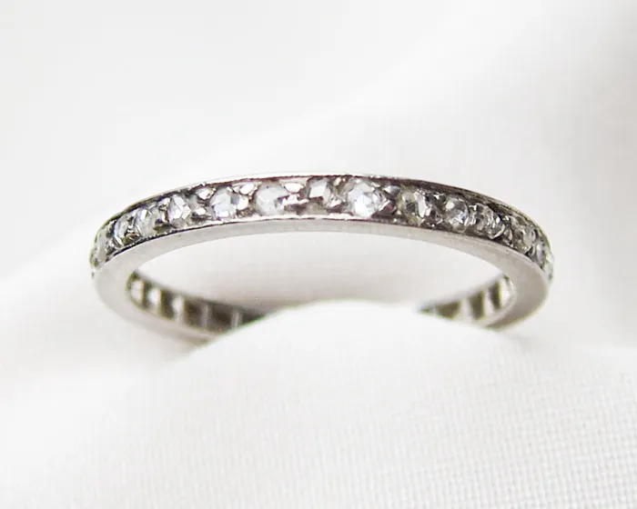 Isadoras A Rings Edwardian Diamond Eternity Band