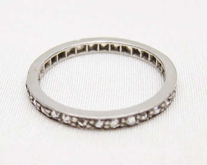 Isadoras A Rings Edwardian Diamond Eternity Band