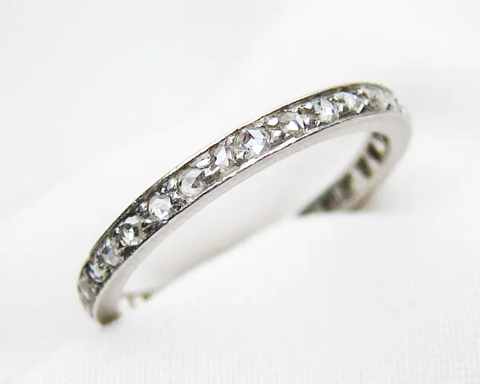 Isadoras A Rings Edwardian Diamond Eternity Band