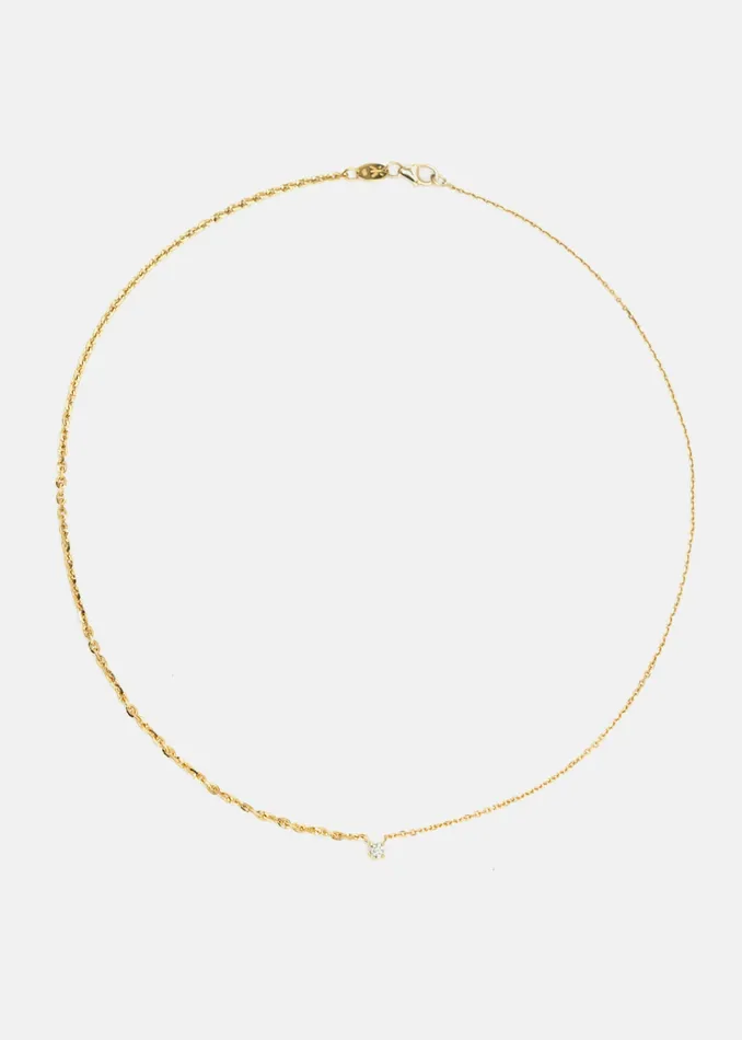 KATKIMfinejewelry Necklaces Brilliant Diamond Petite Crescendo Chain Necklace KATKIMfinejewelry Necklaces Brilliant Diamond Petite Crescendo Chain Necklace