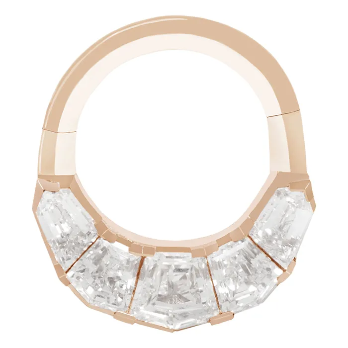 Maya Jewelry Earrings Calibr Clicker in Gold with Diamonds