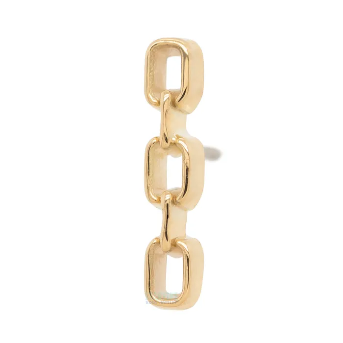 Maya Jewelry Earrings threadless Punk Rock Girl End in Gold
